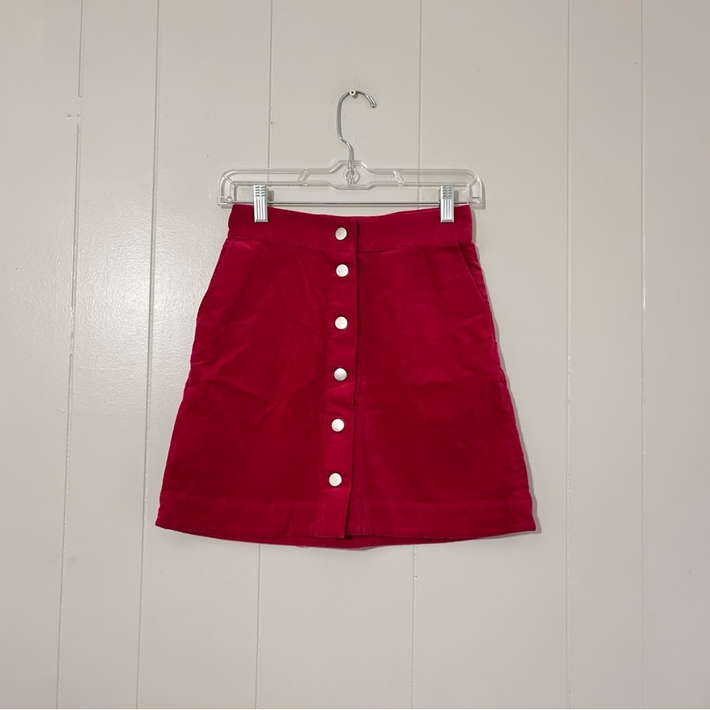 Paris Atelier& Other Stories Skirt Women's Raspberry Color Size 2